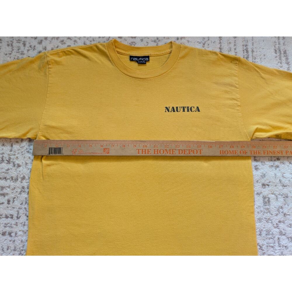 Vintage Y2K Nautica T-Shirt 100% Cotton Made In USA - Mens Large - Picture 8 of 16